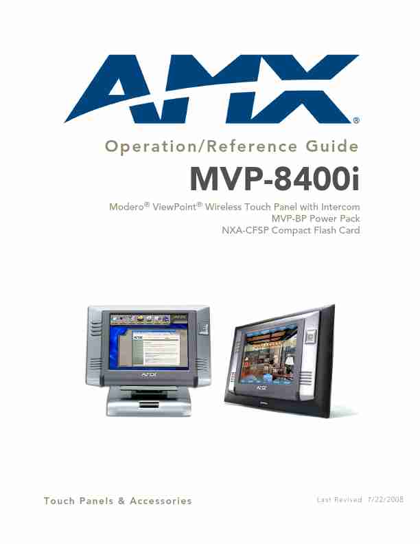 AMX Computer Monitor MVP-8400i-page_pdf